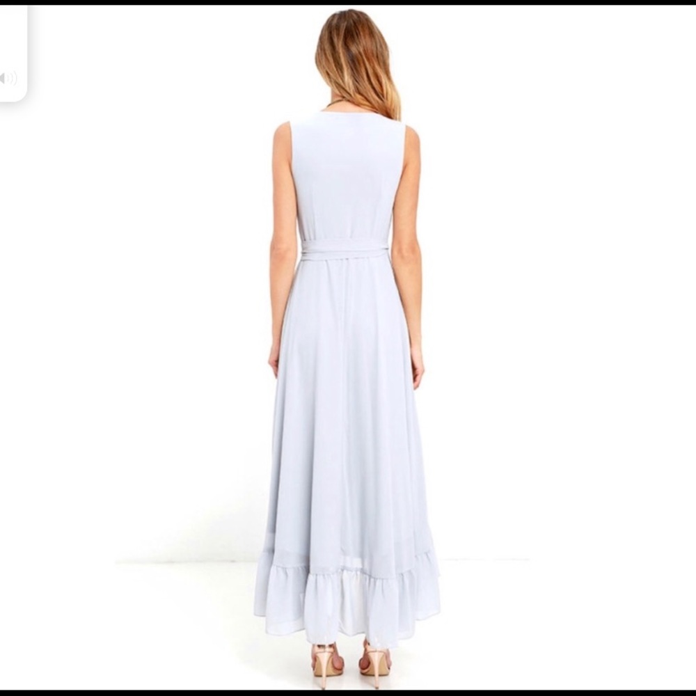 Grey ruffled lulus maxi - Picture 2 of 8